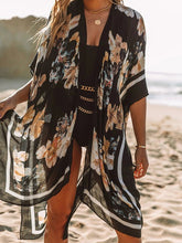 Strickjacken Chiffon Print Strand Sonnenschutz Resort Split Cardigan